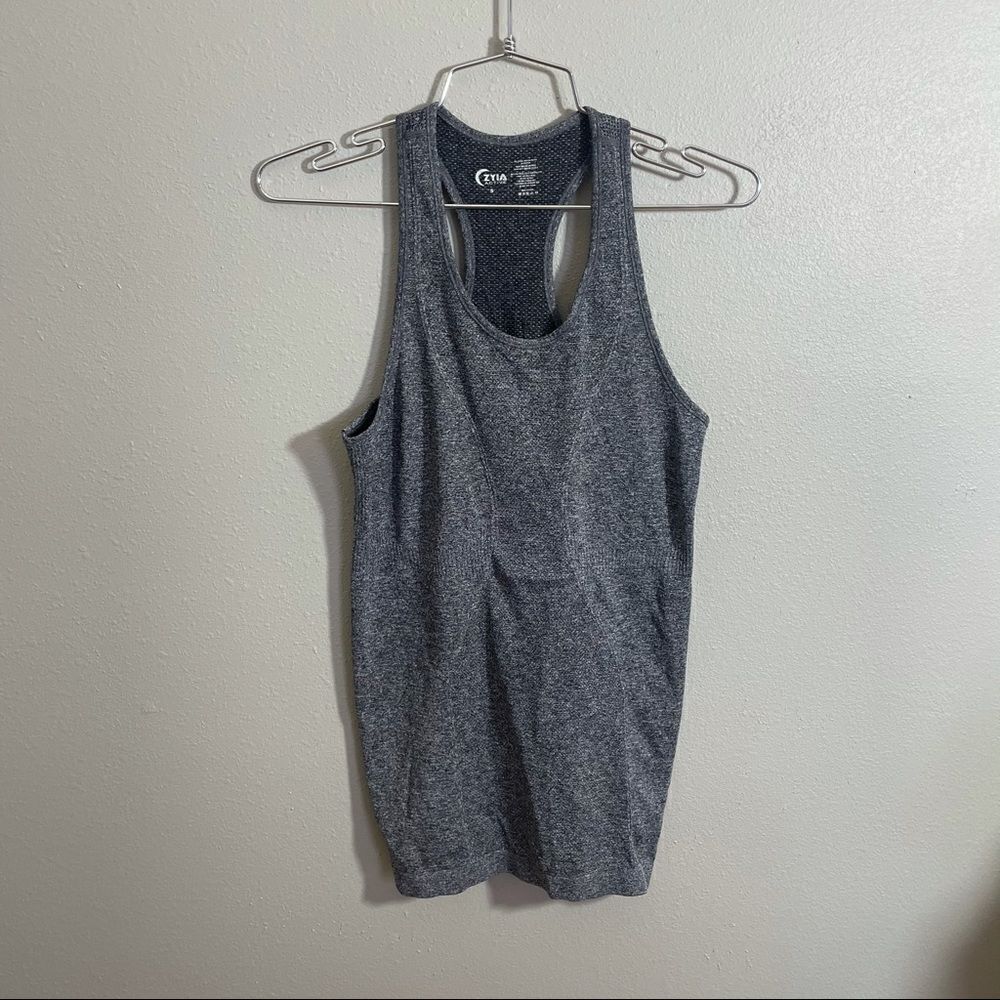 Zyia Active Cooper Charged Grey Tank Top